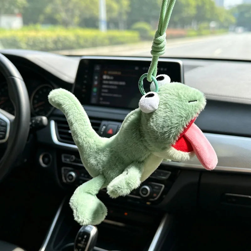 1-20PCS Funny Tongue Out Lizard Plush Keychain Ugly Cute Squeeze Stress Relief Toy for Purse Backpack Decoration Gift for Friend Oasis Select