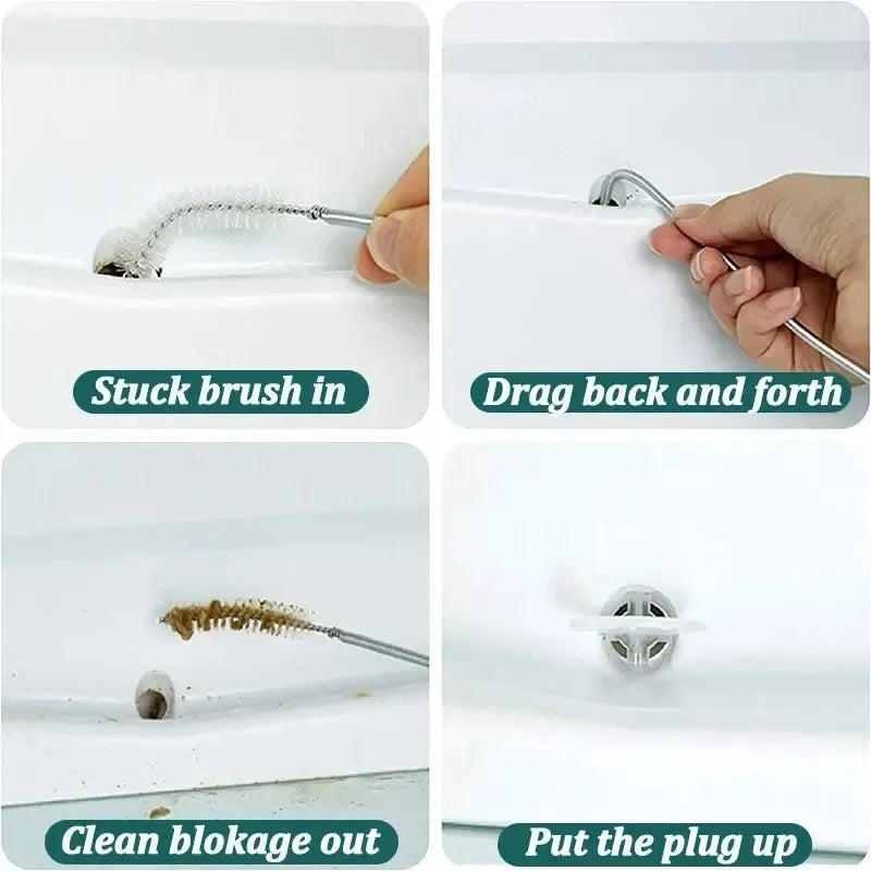 5/6 Pcs Refrigerator Drain Hole Clog Remover Fridge Hole Brush Water Outlet Cleaner for Household Clean Dredge Cleaning Tools Oasis Select