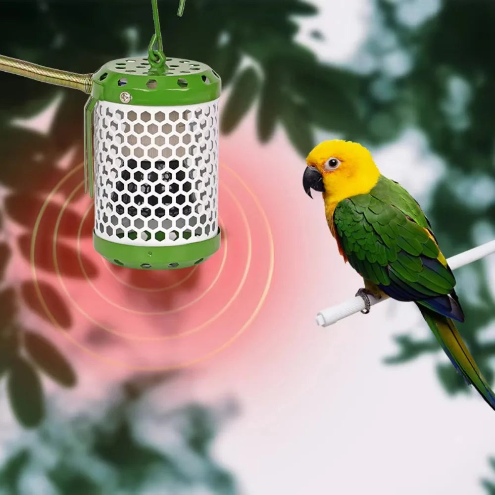 Anti-Bite Pet Parrot Heat Preservation Lamp Metal Chew-Proof Wire No Light Ceramic Heating Lamp Quickly Warm US/EU/UK Plug in Oasis Select