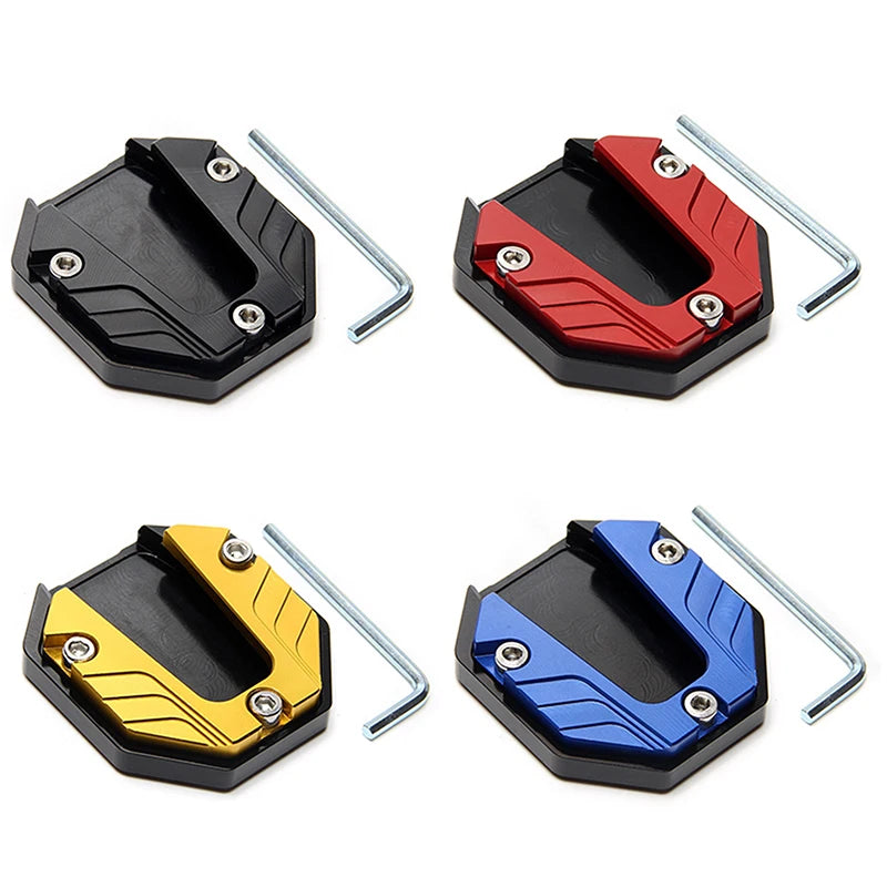 Universal Scooter Motorcycle Bike Kickstand Extender Foot Side Stand Extension Pad Support Plate Anti-skid Enlarged Base Oasis Select