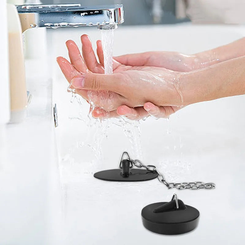 1pcs Universal Bathroom Washbasin Rubber Stainless Steel Sink Plug Bathtub Drain Stopper Sink Plug For Kitchen Supplies Oasis Select
