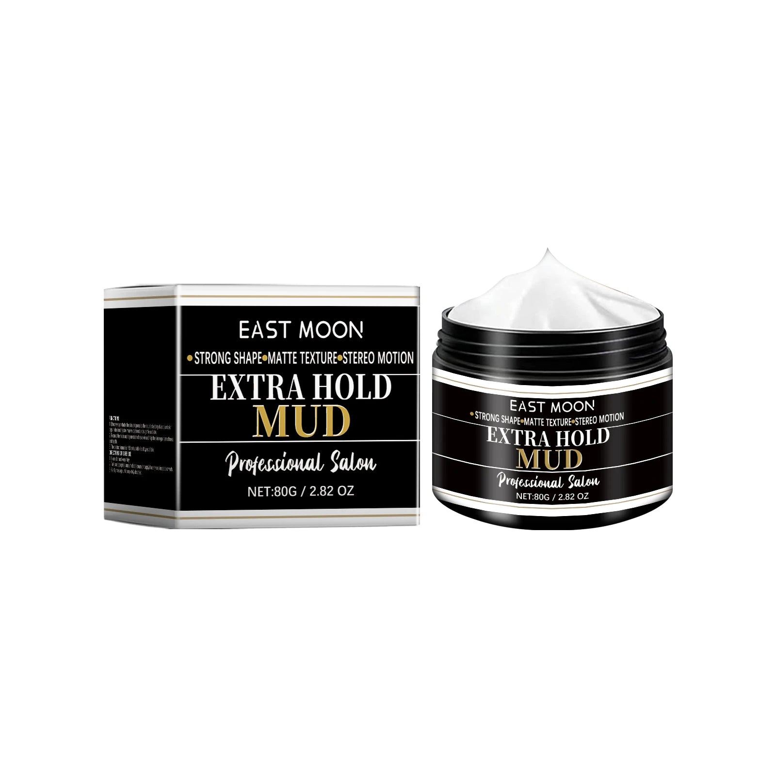 East Moon Keratin Hair Styling Cream – Strong Hold Matte Finish Hair Styling Cream Oasis Select 80g boxed