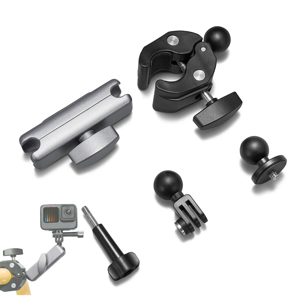 360° Aluminum Handlebar Mount for GoPro, Insta360 & DJI