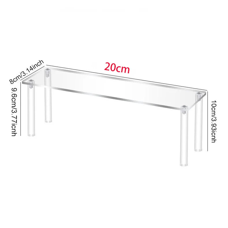 Acrylic Multi-Layer Cosmetics & Perfume Display Shelf Rack
