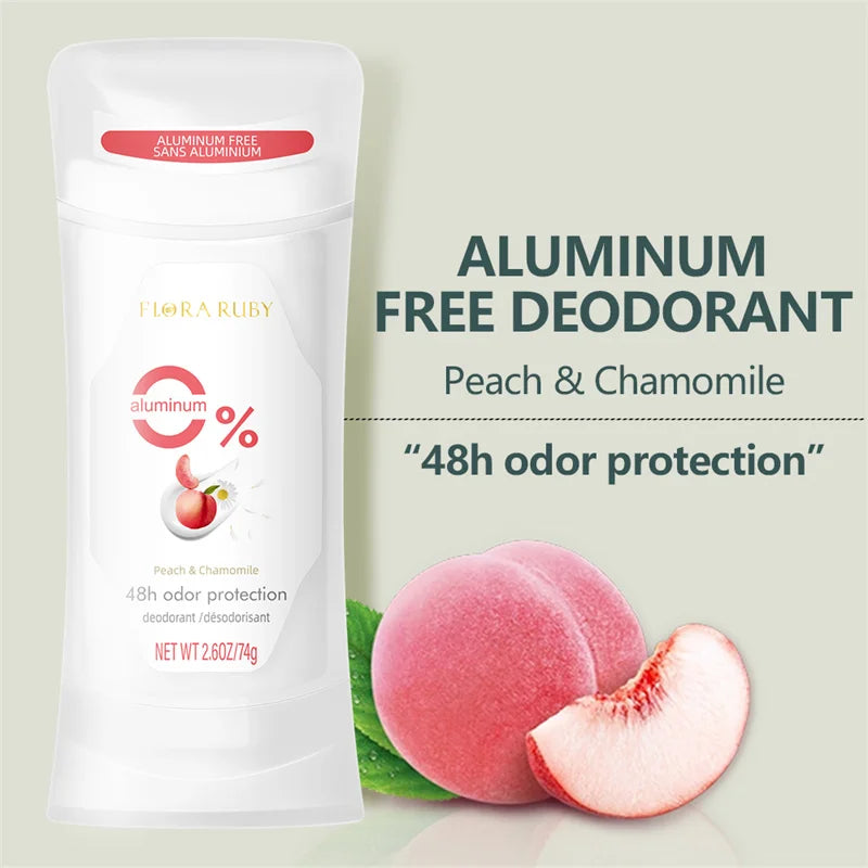 Deodorant Women Aluminum Free Antiperspirant Honey Peach Stick 72H Lavender Scent Long lasting fragrance Deodorants 74g/2.6 Oz Oasis Select 02