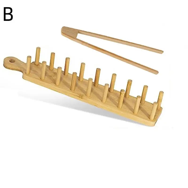 Bamboo Taco Holders for Kitchen, Multi-Use Food Stands, Taco Tray, Hard Shell Rack for Charcuterie and Tortillas, 8 Tacos Each Oasis Select B