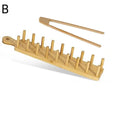 Bamboo Taco Holders for Kitchen, Multi-Use Food Stands, Taco Tray, Hard Shell Rack for Charcuterie and Tortillas, 8 Tacos Each Oasis Select B
