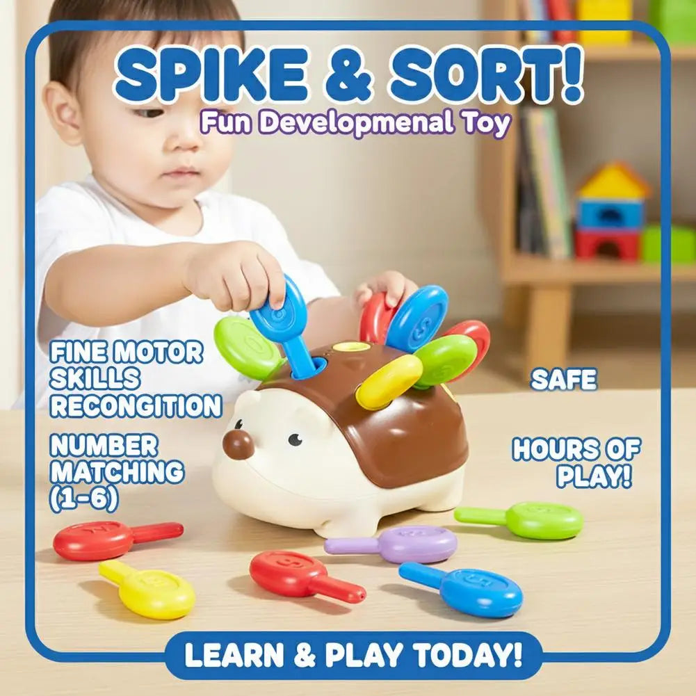 Baby Hedgehog Sorter Toy Fine Motor Skills Concentration Training Montessori Sensory Educational Toys For Kids Gift Oasis Select