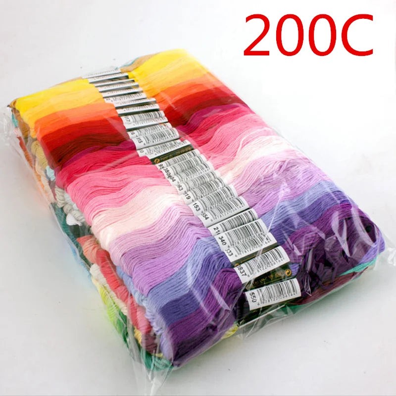50/100/150/200/447 Pieces Cross Stitch Embroidery Floss Home Sewing Craft Thread 8 Meters Per Skein not repeat DMC Colors Oasis Select