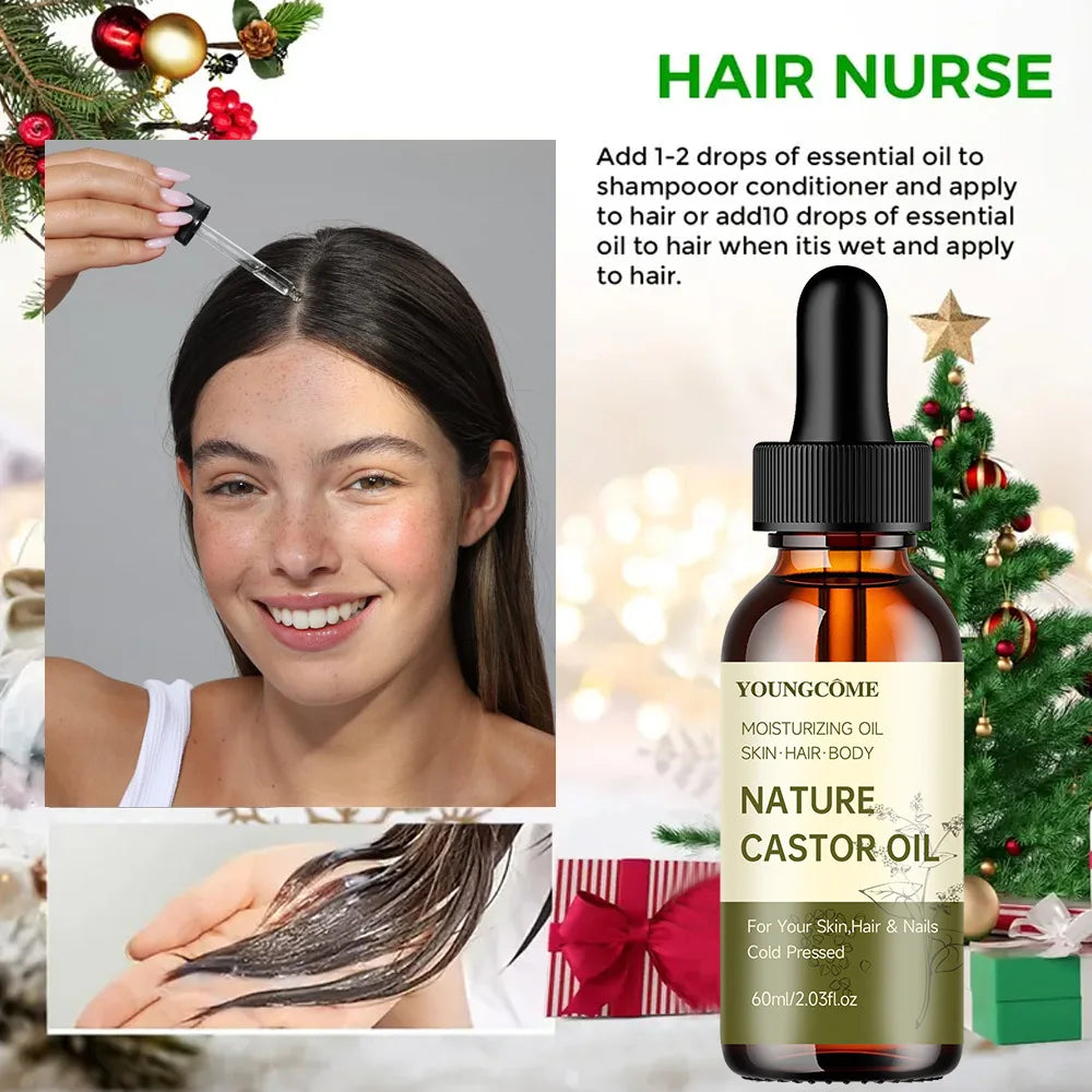 Organic Black Castor Oil – Hair, Skin & Body Moisturizer Castor Hair & Body Oil Oasis Select
