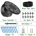 Solar Automatic Drip Irrigation System Kit for Garden Outdoor/Indoor DIY Gardening Water, Plant Watering System with Anti-Siphon Oasis Select 1 set
