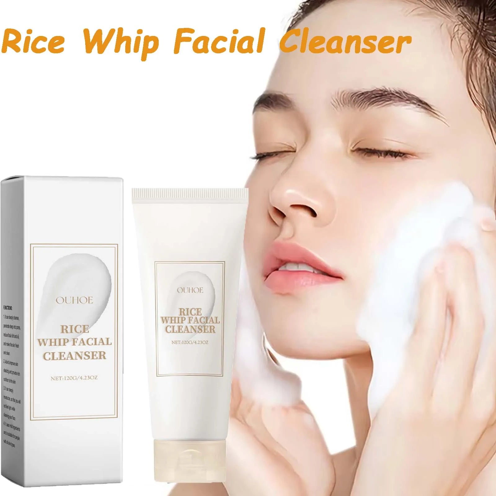 Rice Raw Pulp Facial Cleanser – Pore Cleansing & Brightening Foaming Facial Cleanser Oasis Select