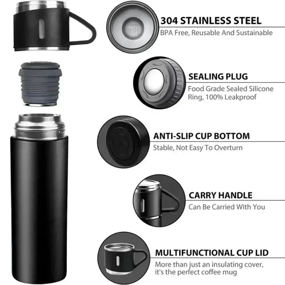 Thermal Water Bottle Keep Cold and Hot Water Bottle Thermos for Water Tea Vacuum Flasks Stainless Steel Thermos Bottle Oasis Select