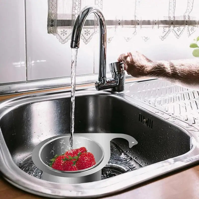 Basket Swan Drain Rack Stainless Steel Sink Food Catcher Basket Kitchen Sink Filter Versatile Kitchen Sink Waste Drain Basket Oasis Select