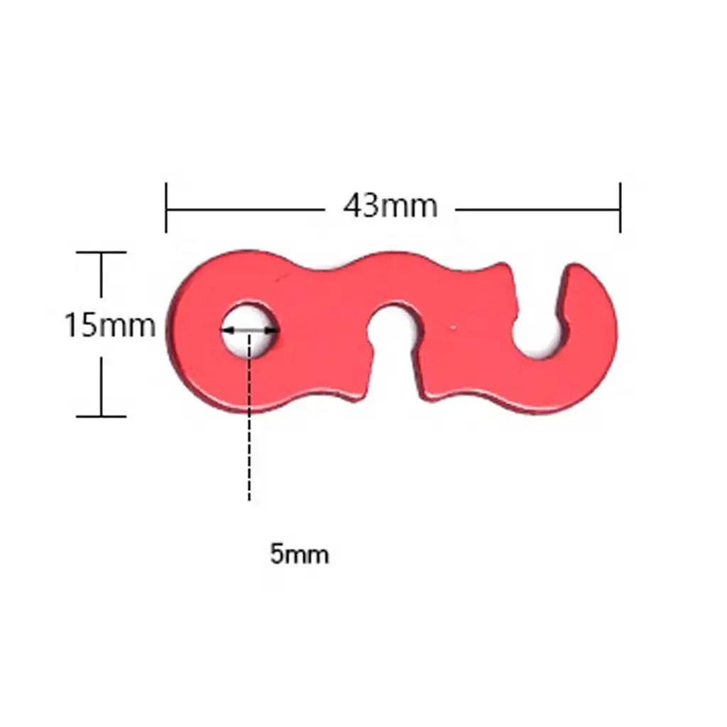 Aluminium Alloy Guyline Adjuster Camping Tent Shelter Tensioner for Tent Rope Stopper Adjuster 3 Hole Open End Cord Lock Oasis Select