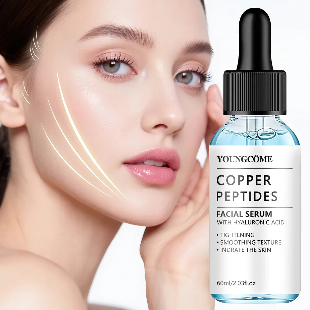 Copper Peptides Serum with Hyaluronic Acid – Hydrating 40/60ml Face Serum Oasis Select
