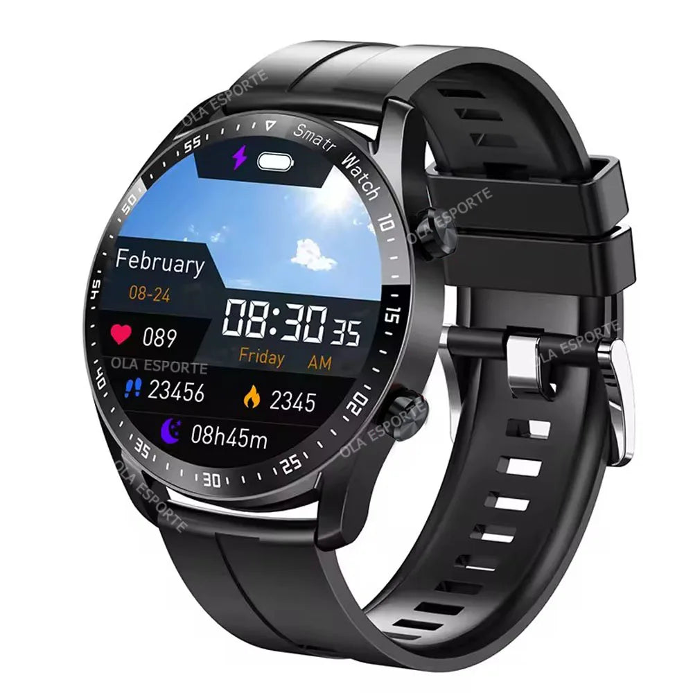 ECG & PPG Bluetooth Smart Watch – GPS, Heart Rate, IP67