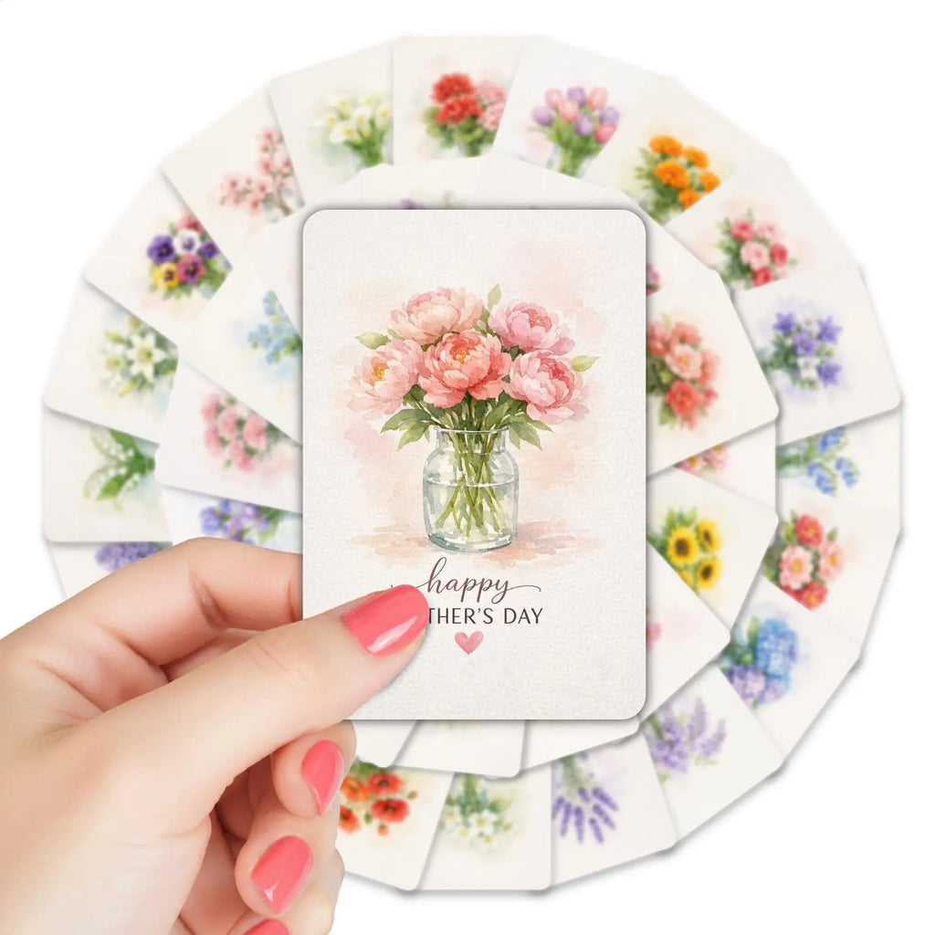 Greeting Card 36Pcs Flowers Wishes Cards For Festivals Thank You Teacher's Day Greeting Cards Business Birthday Greetings Gift Oasis Select