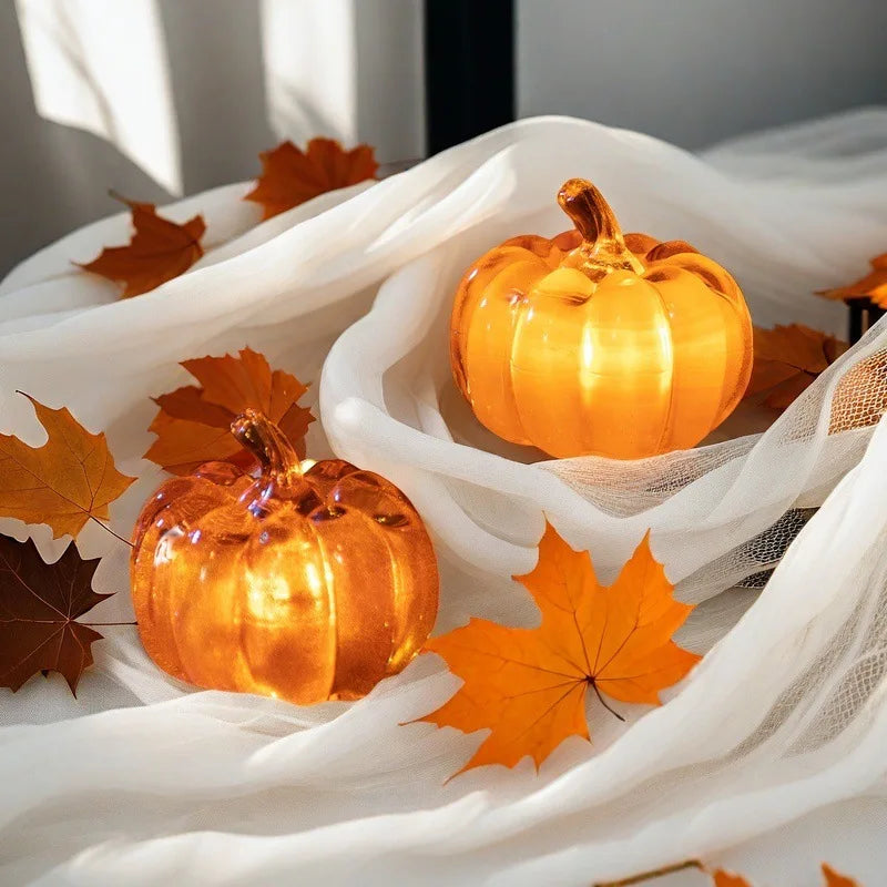 LED Light-Up Pumpkin Lantern | Halloween Tabletop Decoration