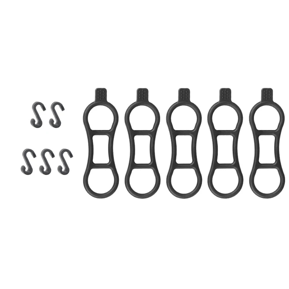 Bike Bicycle Silicone Elastic Strap Bandage Light Lamp Mount Holder 510Pcs Ideal Cycling Accessories for Every Bike Enthusiast Oasis Select A 5pcs