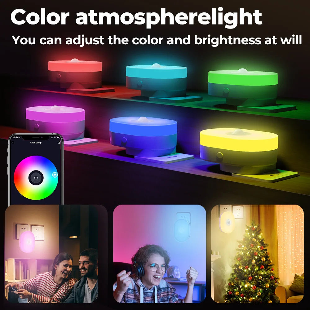 SHINEKNOT Smart RGB Mood Night Light | WiFi App Voice Control