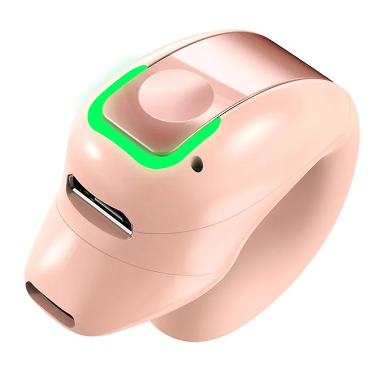 Headset With Microphone Bluetooth 5.3 Ear Clip Headphone TWS Wireless Earphone Single In-Ear HD HiFi Stereo Touch Control Sports Oasis Select Pink