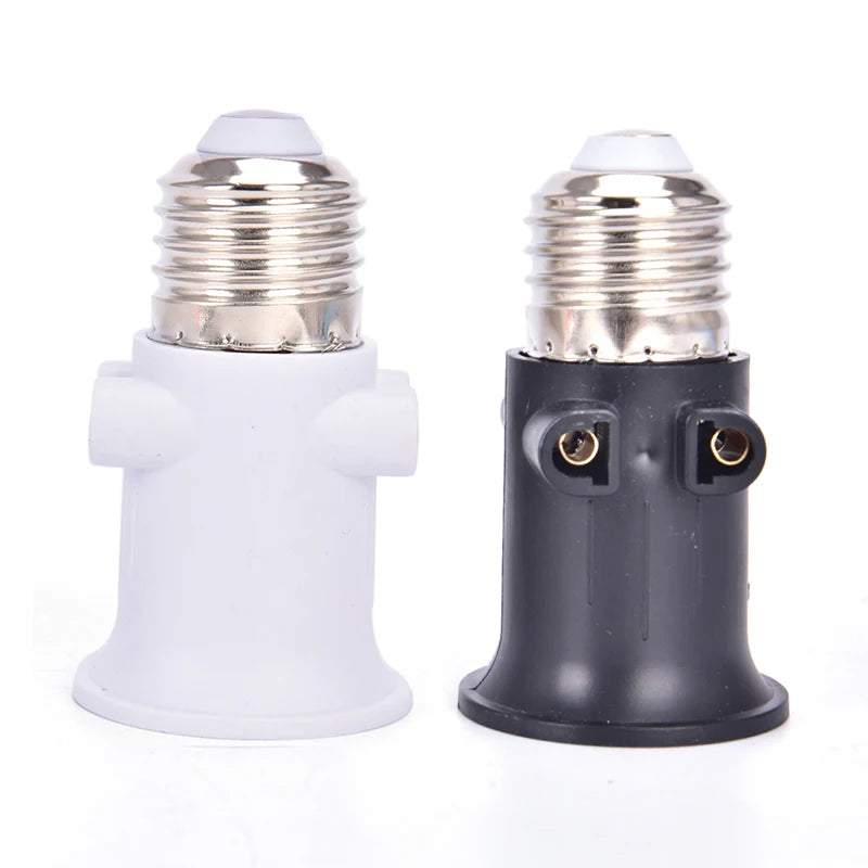 PBT Fireproof E27 Bulb Adapter Lamp Holder Base Socket Conversion with EU Plug Oasis Select