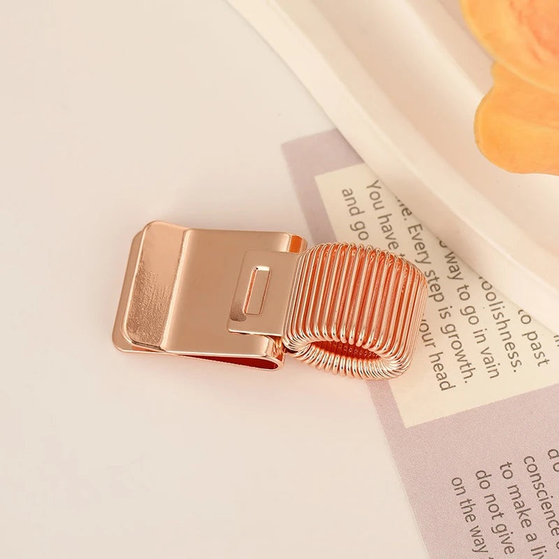 Metal Pen Clip With Spring Creative Gold Retro Spring Clip Student Pen Clip For Notebooks School Oasis Select A1