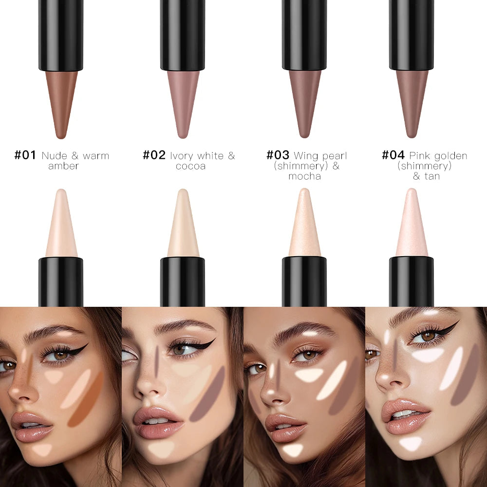 Lakerain 5D Dual-Ended Contour & Highlighter Stick Contour Highlighter Stick Oasis Select