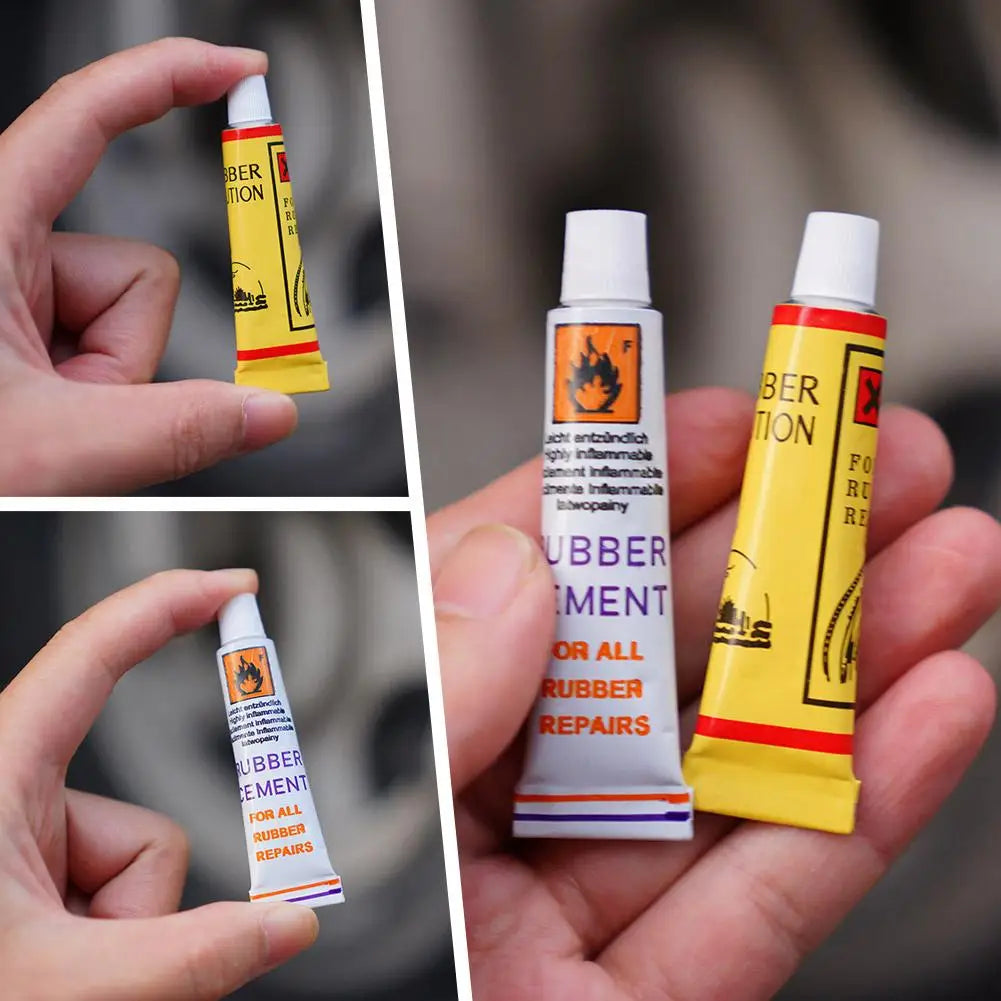 5/20pcs Car Motorcycle Bicycle Tire Repairing Glue Inner Tube Puncture Repair Glue Agent Emergency Portable Tyre Vulcanized Glue Oasis Select