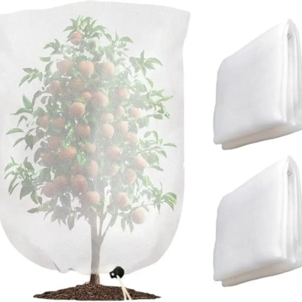 2-Pack Plant Insect & Bird Protection Net Bags | Drawstring Cover Garden Plant Netting Oasis Select