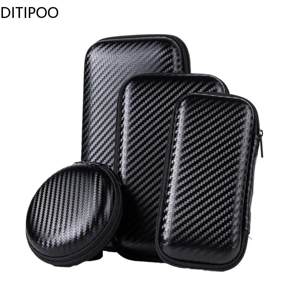 Portable Phone Charger Zipper Bag EVA Protection Case Hard Disk Data Cable Headphone Storage Pocket Pouch Travel Storage Box Oasis Select
