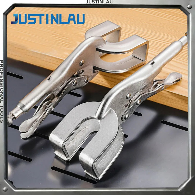 JUSTINLAU Multifunctional Ushaped Welding Pliers with High Hardness Universal Adjustable Manual Hardware Tool Round Mouth Pliers Oasis Select