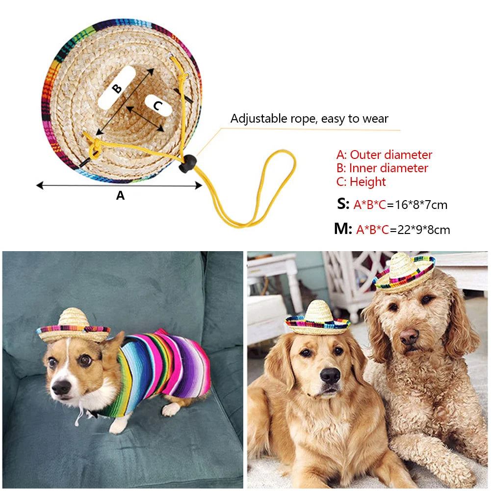 Cute Mexican Small Hat Hair Hoops Colorful Party Hats Headbands Festival Headdress Performance Props Halloween Party Supplies Oasis Select