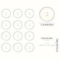 50 Piece Mini Transparent Ceiling Hook Set Self-Adhesive Easy Install Traceless for DIY Party Christmas Hanging Decorations Oasis Select 50pcs