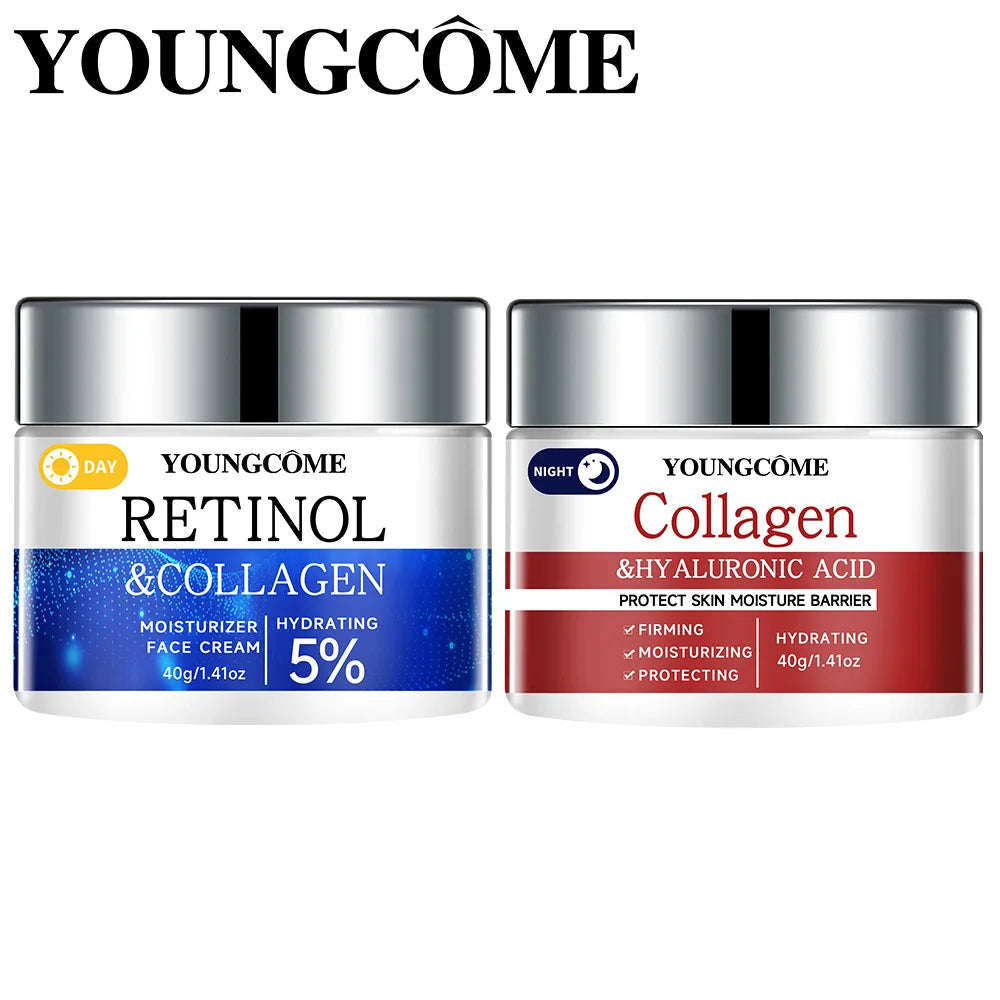 YOUNGCOME Collagen Retinol & Hyaluronic Acid Face Cream Set of 2