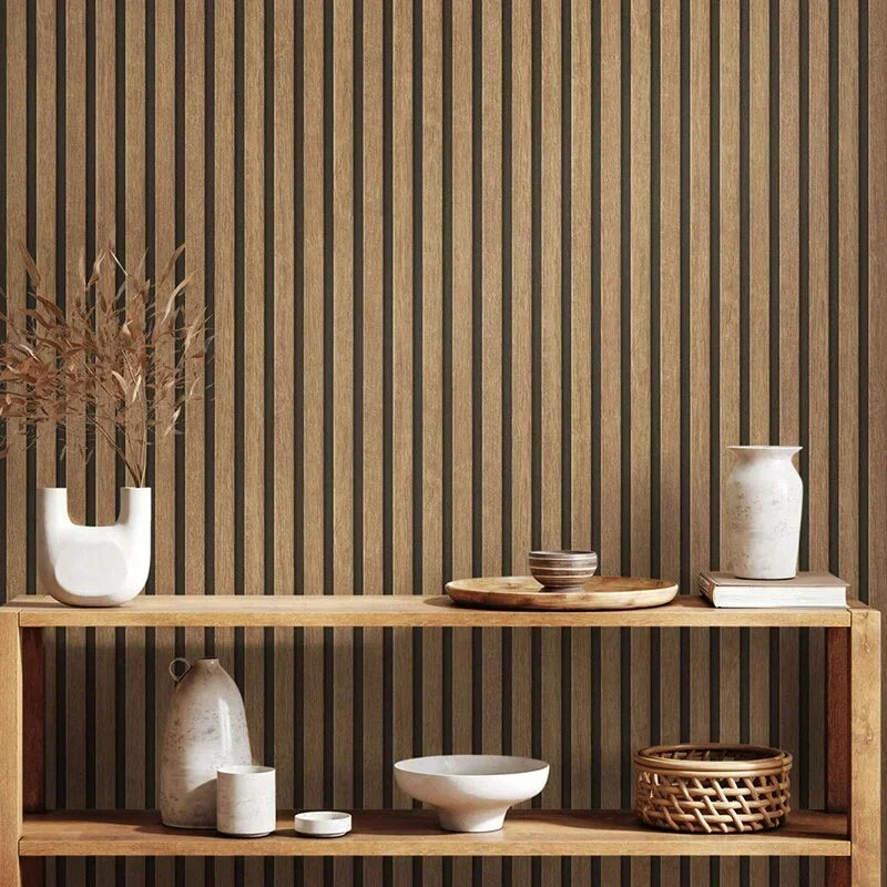 45cm Wide Self-Adhesive Waterproof Wood Grain Wallpaper PVC Cabinet Table Chair Seamless Furniture Decoration Wall Sticker. Oasis Select