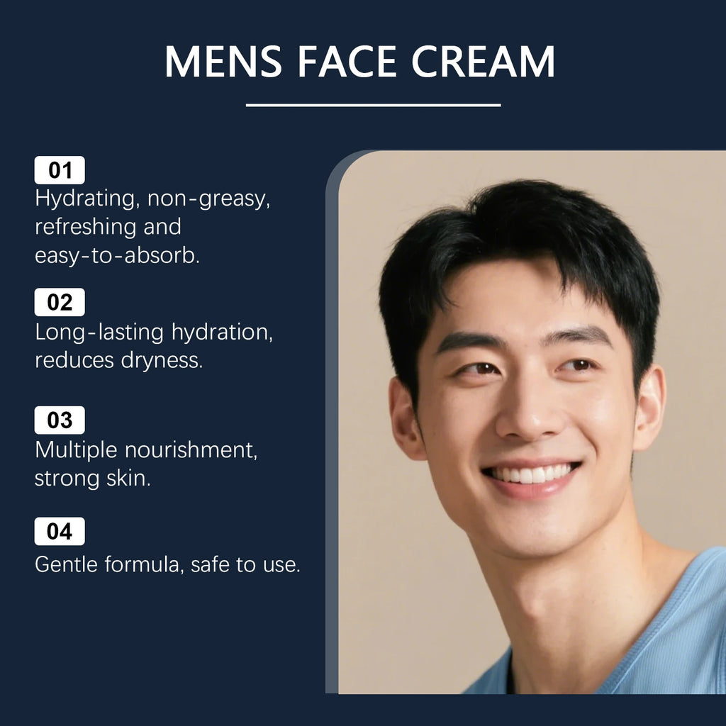 East Moon Men's Deep Moisturizing Cream Enhances Skin Elasticity Facial Aftershave Care Moisturizes Eye Area Multi-purpose Cream Oasis Select