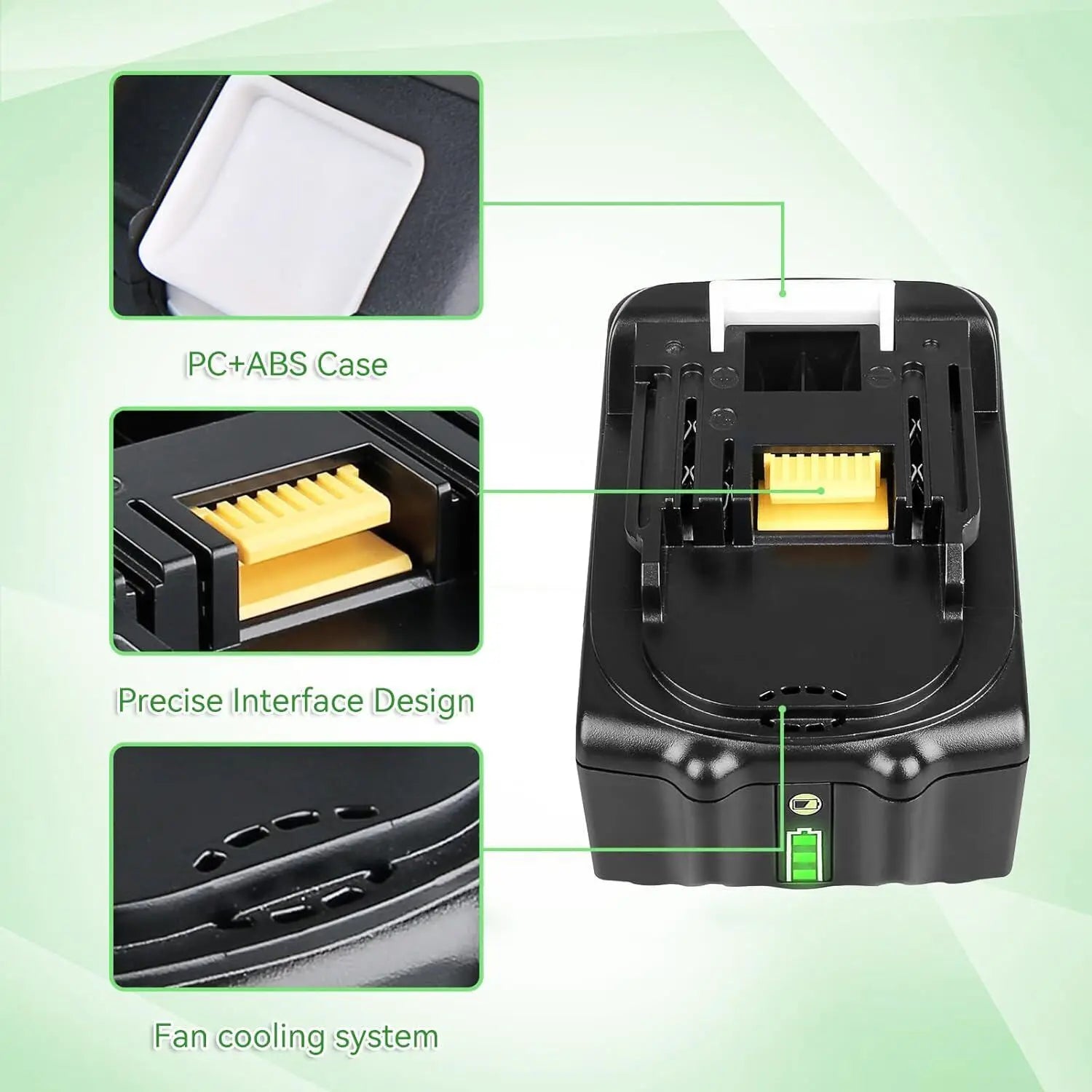 For Makita 18V Battery 8000mAh Replacement Battery Compatible For Makita BL1830 BL1850 BL1840 BL1840B BL1850B BL1890 Power Tools Oasis Select