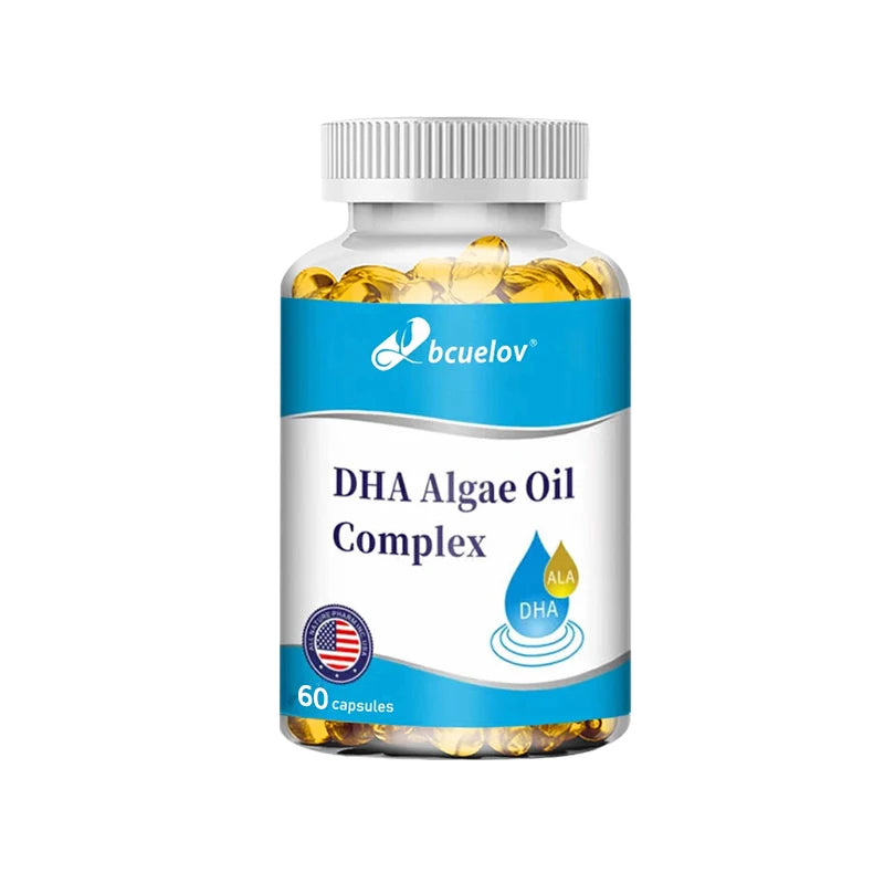 Algae Oil Omega-3 DHA & EPA Capsules | Vegan Brain & Eye Support
