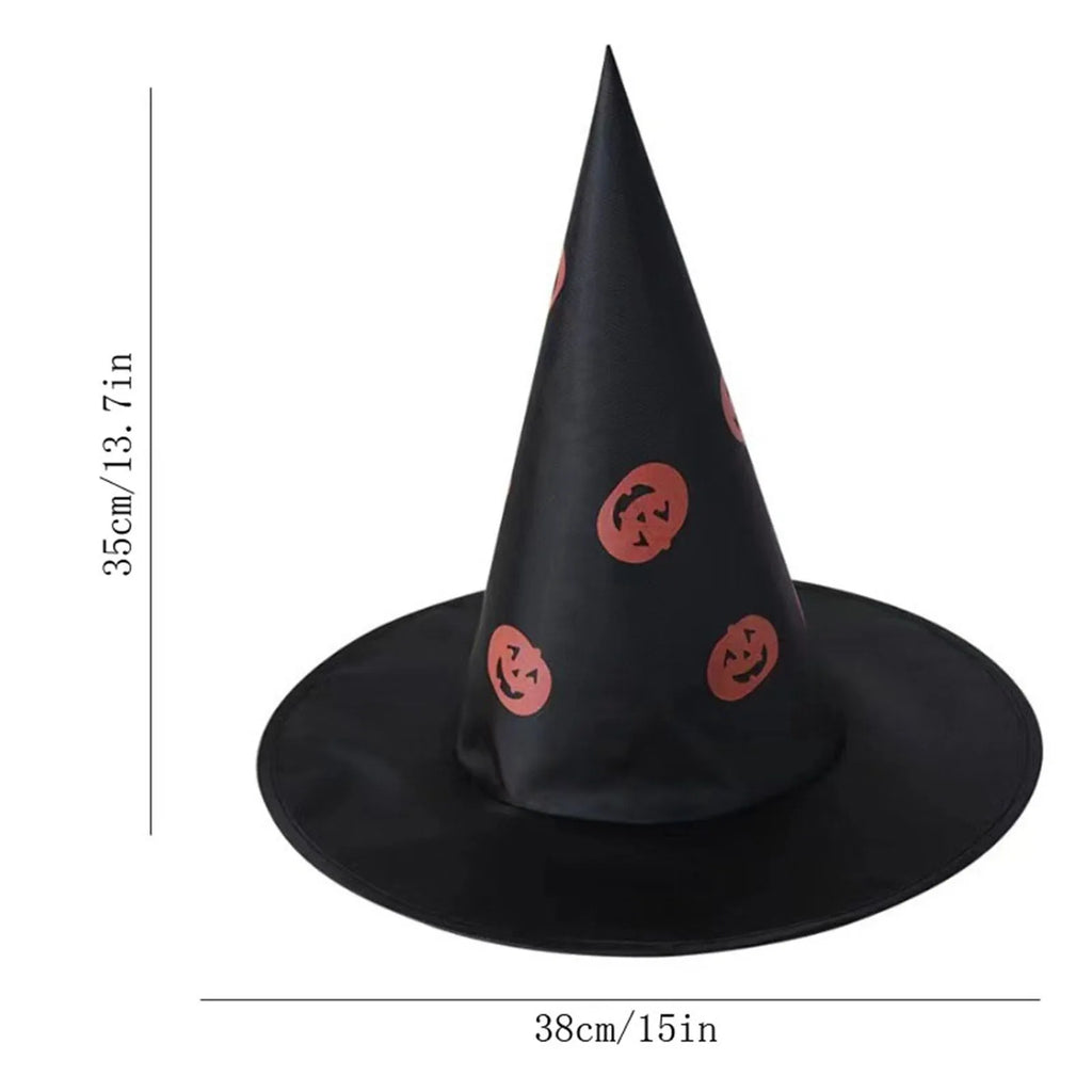 Halloween Witch Hat – Black Wizard Cap for Kids & Adults Halloween Costume Hat Oasis Select