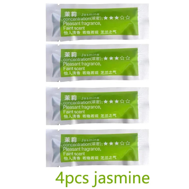 4/5/8pcs Air Freshener Smell Car Vent Perfume Flavoring Auto Interior Car Perfumes Styling Remove Odors Aroma Car Accessories Oasis Select Jasmine-4pcs
