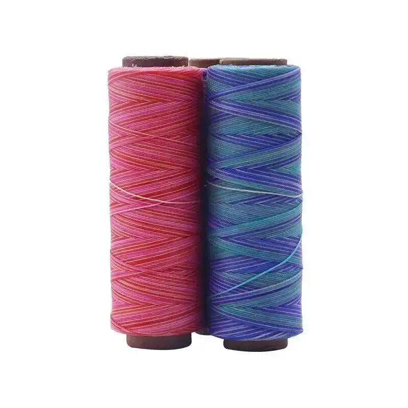 Round Waxed Cord Polyester Coated Sewing Thread DIY Handmade Leather Stitching Rope Bracelets Jewelry Braided Ткань из воска Oasis Select