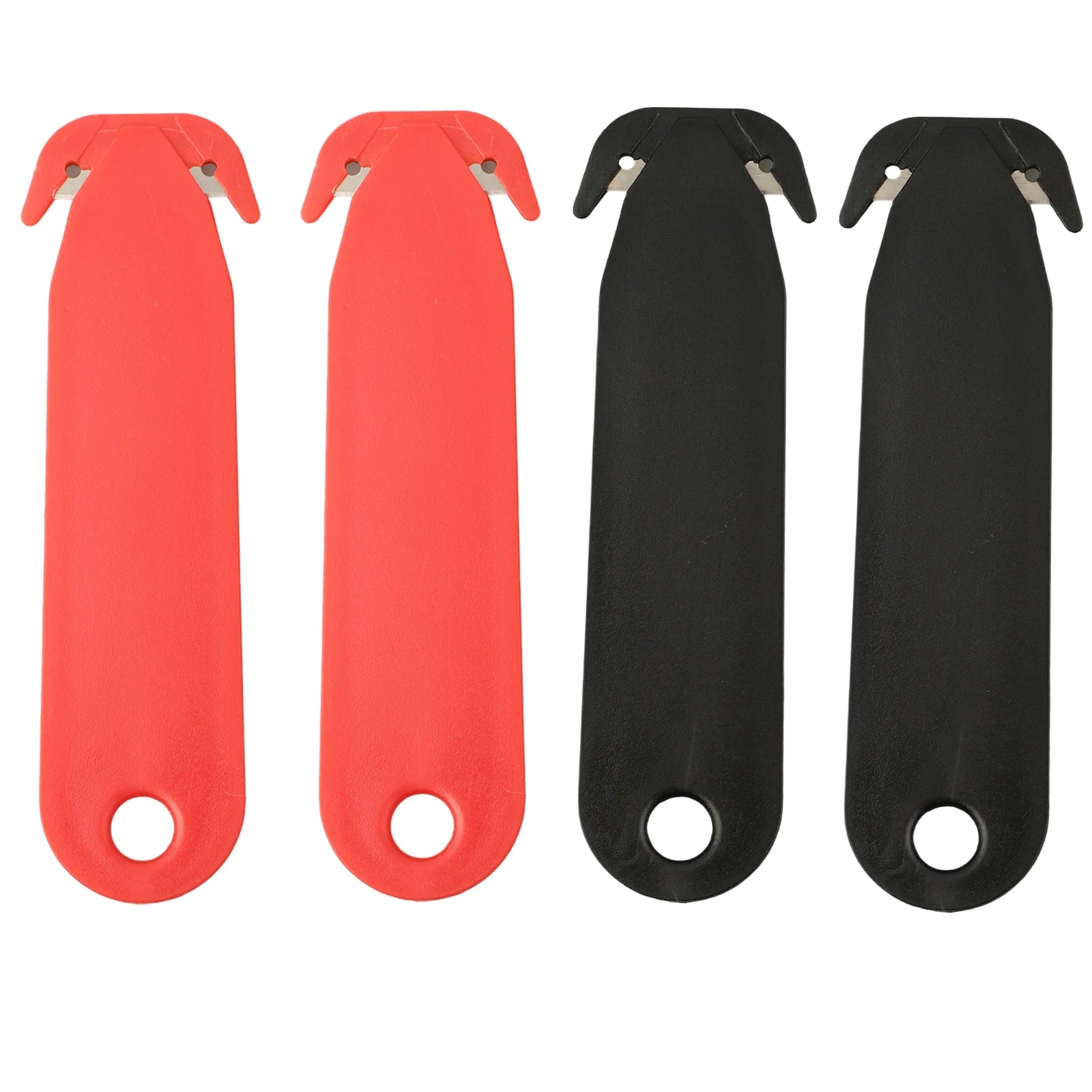 4/5PCS Double-edged Tool Box Cutters Safety Box Cutter Blade Unpacking Letter Opener Multi Tool Film Cutting Paper Cutter Oasis Select black and white