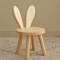 Solid wood chair Home backrest stool Simple small wooden stool Living room wooden stool Log bench Small stool Low stool Oasis Select Rabbit stool
