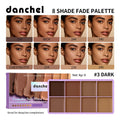 8 Shade Fade Palette Soft Matte Texture Cover Dark Circles, Redness, Skin Blemishes Waterproof Sweatproof Long-wearing Concealer Oasis Select Dark
