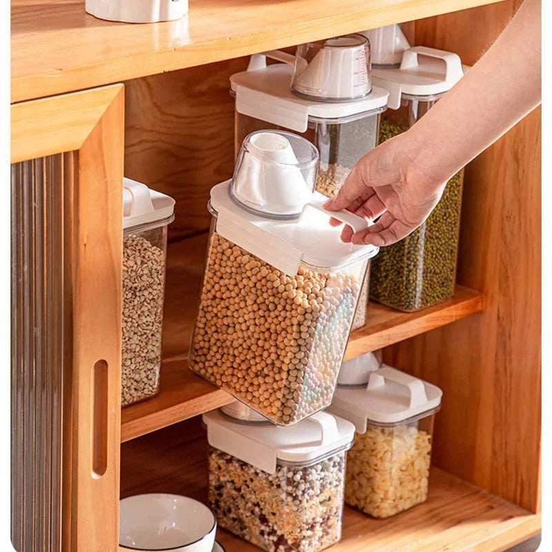 Airtight Rice & Grain Storage Container with Measuring Cup Food Storage Container Oasis Select