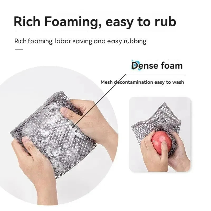 Non-Scratch Wire Dishcloth – Reusable Steel Wool Scrubber Kitchen Scrubber Cloth Oasis Select