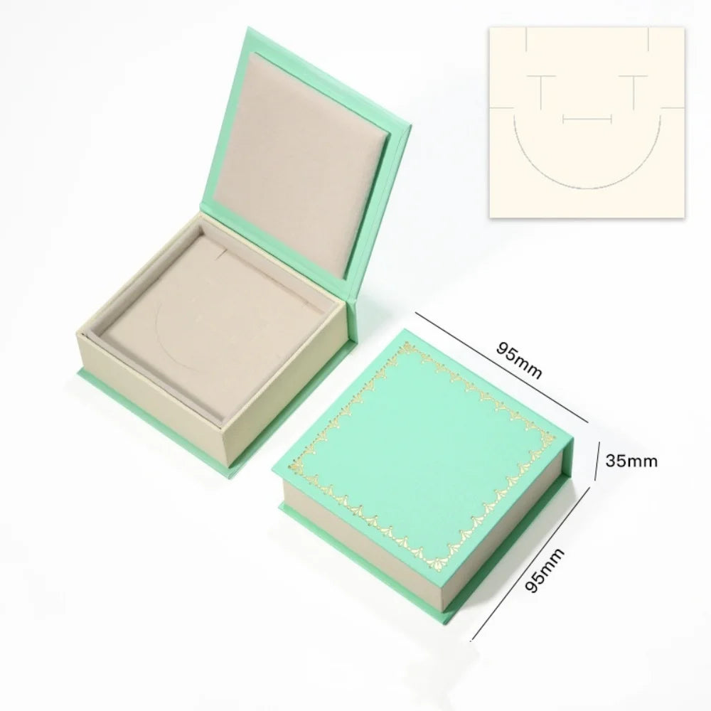 Creative Flip Cover Book Shaped Jewelry Box Earrings Ring Necklace Storage Case with Sponge Women Portable Travel Jewelry Holder Oasis Select Green 2