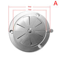 95/125mm Adjustable Air Vent Grille Round Ducting Ventilation Grilles Cover Stainless Steel BBQ Grill Smoker Exhaust Vent Stove Oasis Select 95MM